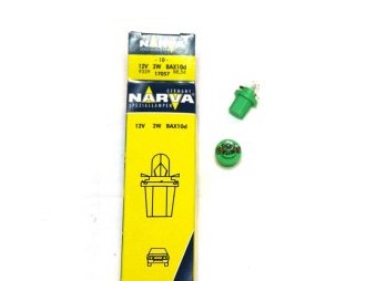 17057  NARVA 2.0 W12v(BX 10S) YELLOW GREEN