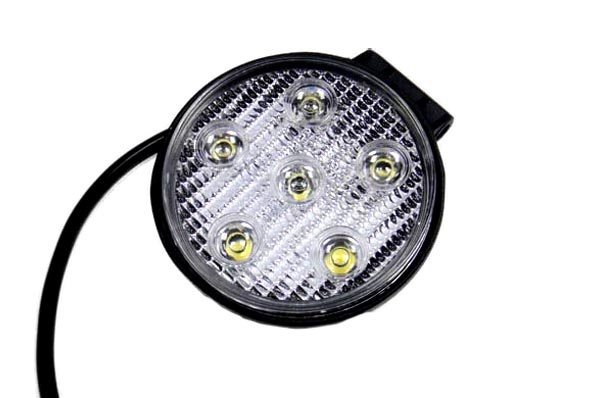 Лампа-фара диодная 12005А 6диодов круглая											