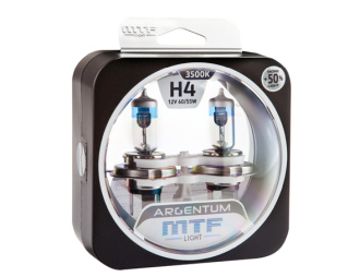 МТF лампа Н4 12V 60/55w Argentum+130% 	3300К 													