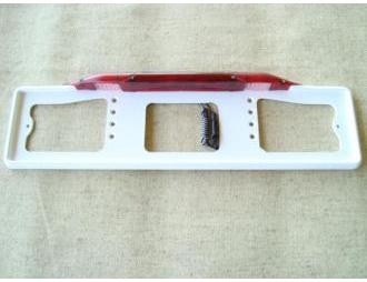 Катафот номера с подсветкой и стопом (БЕЛЫЙ)