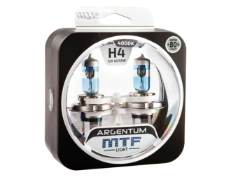 МТF лампа Н4 12V 60/55w Argentum+80% 	 4000К													