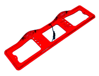 Катафот номера с подсветкой (Красный)