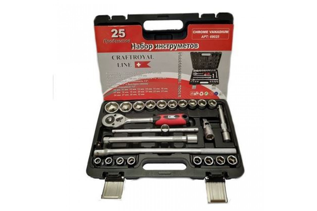 Набор инструмента  CRAFTROYAL 25 пр (66025)