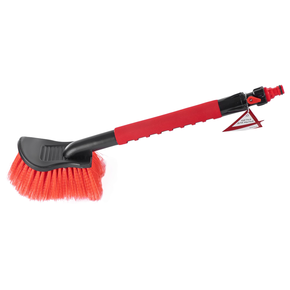 Щетка для мытья с краном подачи воды и мягкой ручкой L= 47 см ARNEZI A0403010