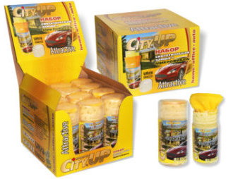 Резиновая салфетка CU-211  в туб. микроф+замша