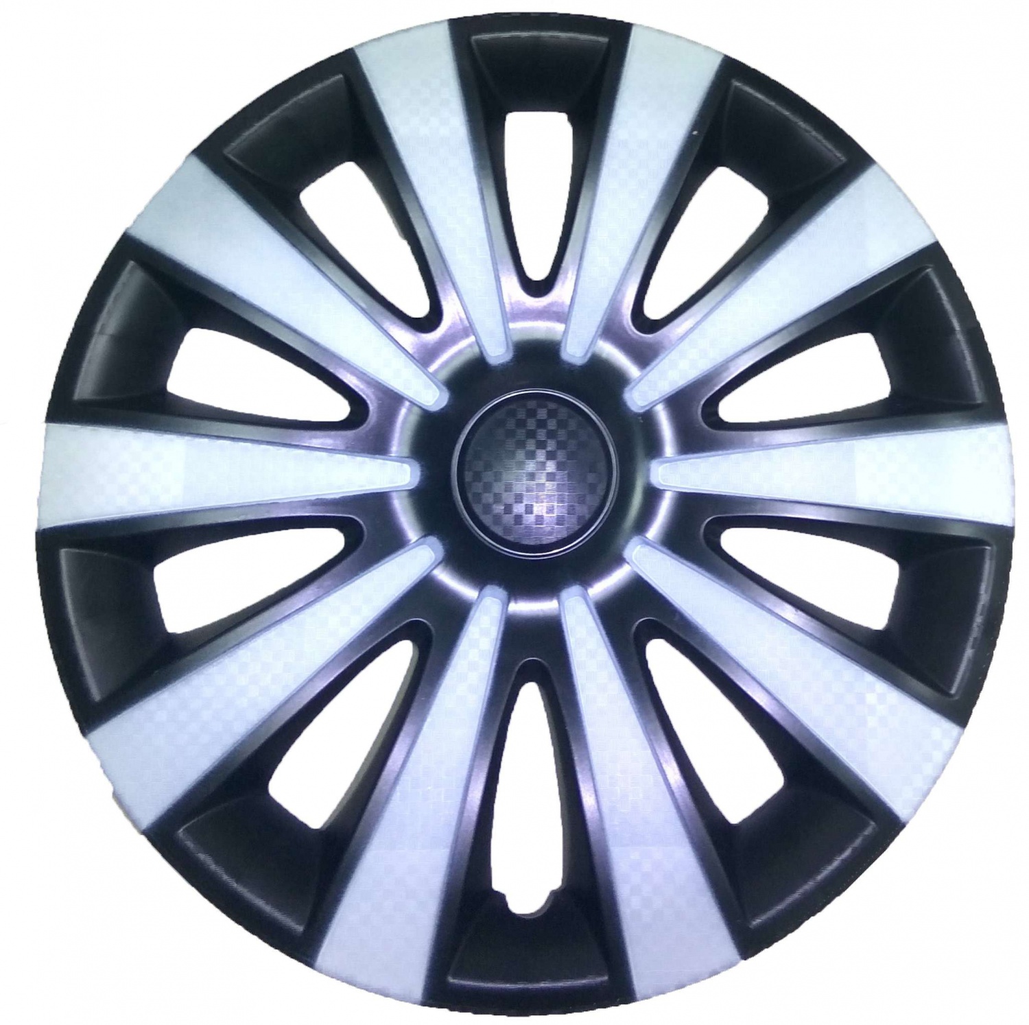 Колпак колесный  КАРАТ белый Super Blak 15" (4)