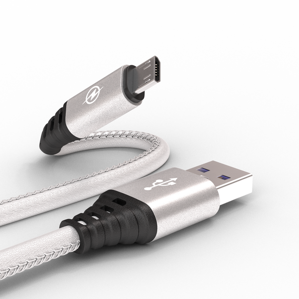 Кабель-Data микро-USB серебряный (CB350-UMU-10S) WIIIX 1м