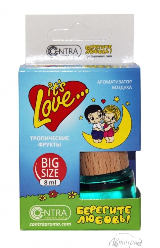 Освежитель  CONTEX  LOVE IS бочонок Тропические фрукты