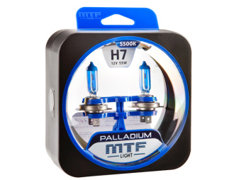 МТF лампа Н7 12v 55w Palladium  5500К													