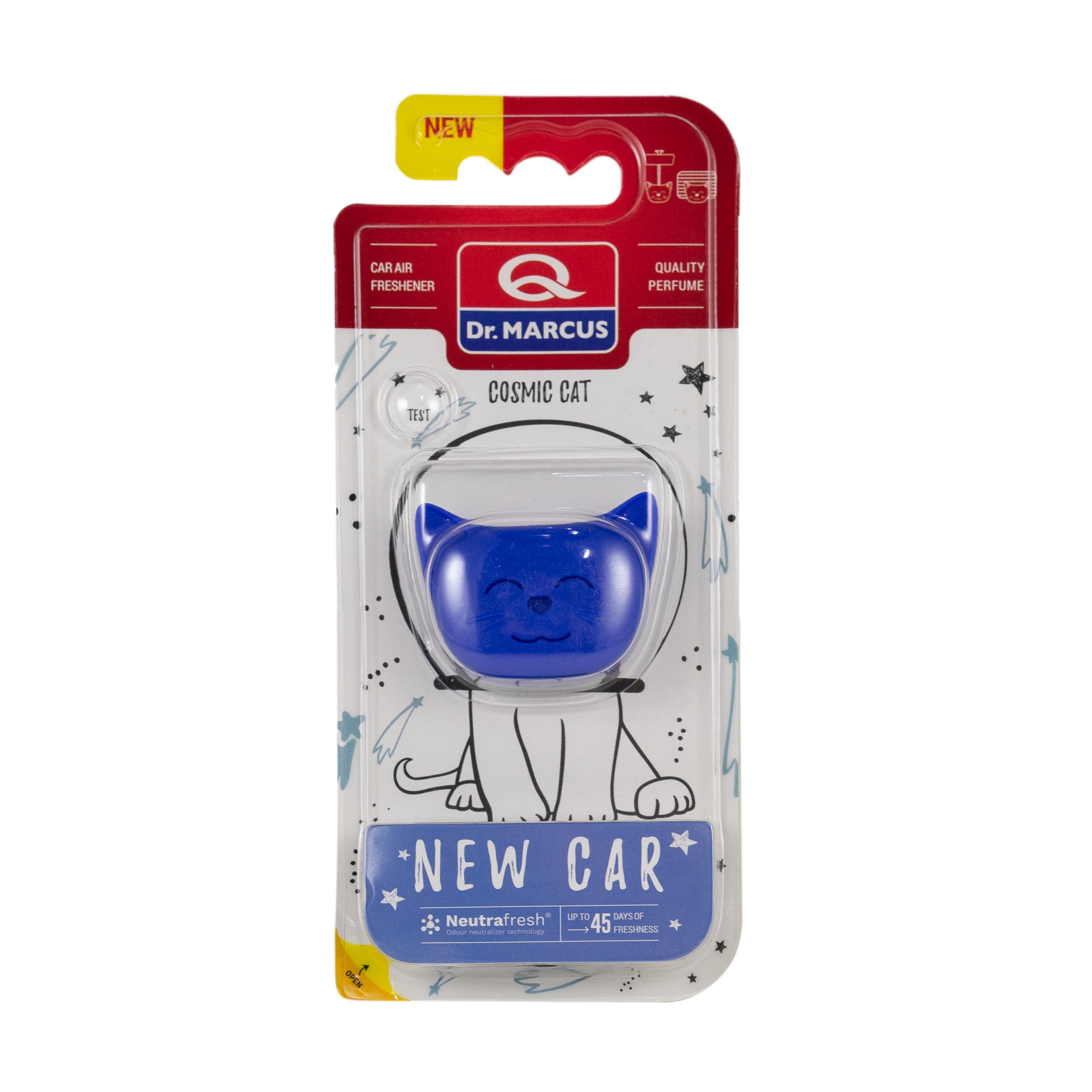 Освежитель Dr.Marcus подвеска "COSMIC CAT" New Car (16)														
