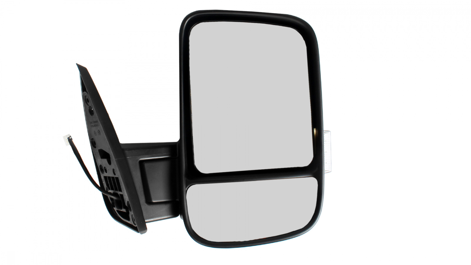 Зеркало Газель NEXT мех + обогрев левое  Б/Повт (1 ножка) Тисненое