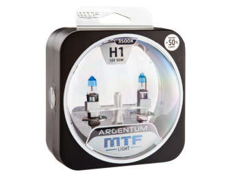 МТF лампа Н1 12V 55w Argentum+80% 	3500К														