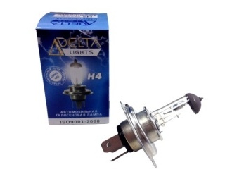Галогеновая лампочка H 4 12v 60/55w DELTA