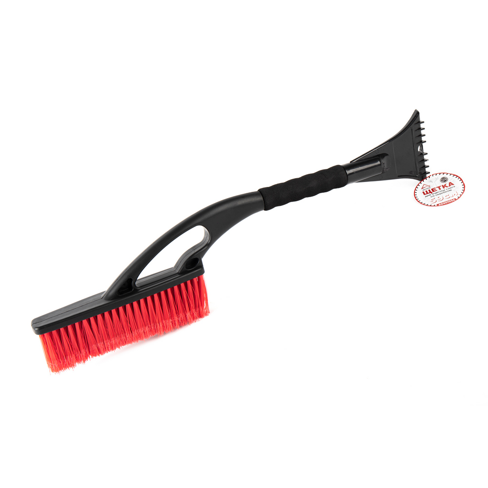 Щетка для очистки снега 59 см со скребком и мягкой ручкой ARNEZI A0401034