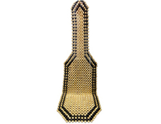 Накидки массажер деревяные шарики HS-1001 (размер 135*42см)