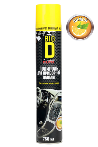 Полироль для  пластика  "Big D/Биг ДИ"  "ЛИМОН", 750мл