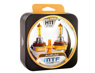 МТF лампа Н11 12V 55w  Aurum  3000К															