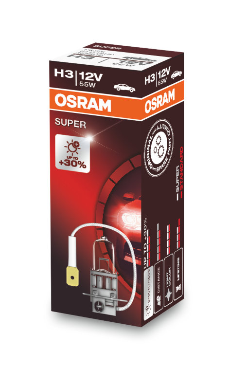 OSRAM H3 12V 55W+30% super