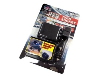 Адаптер № 0097A 2 разъема USB 1000MA