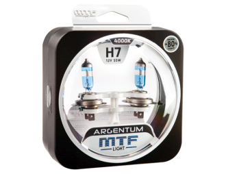МТF лампа Н7 12V 60/55w Argentum+80% 	4000К														