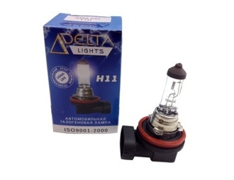 Галогеновая лампочка H 11 12v 55w ДЕЛЬТА