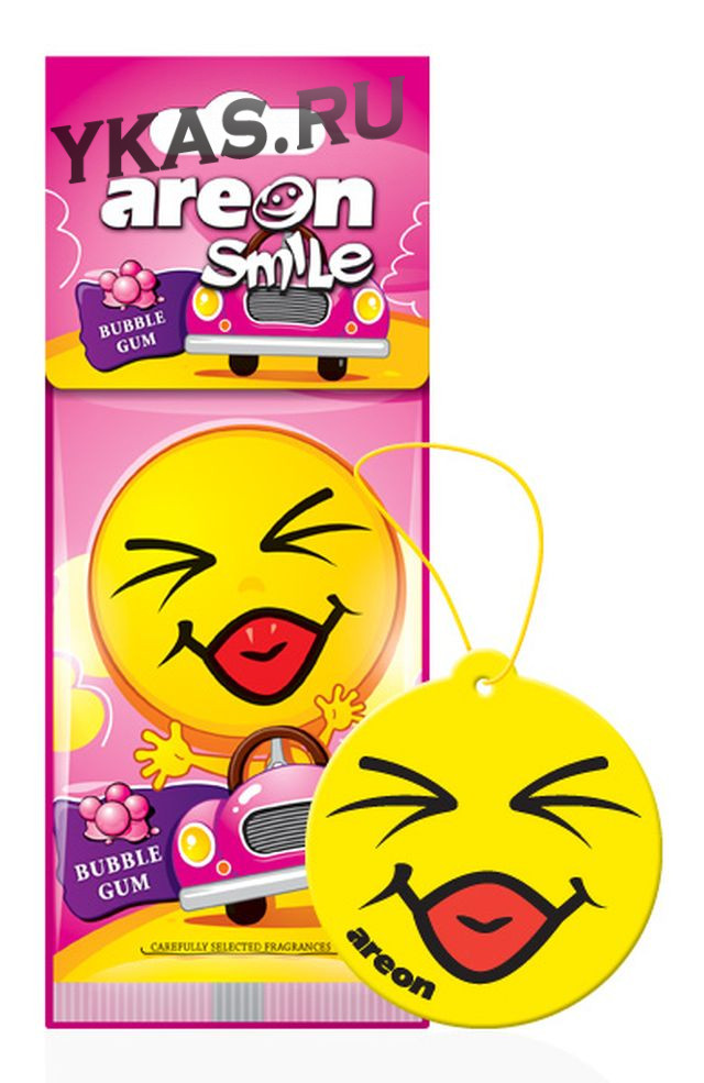 Освежитель  AREON сух "SMILE RING" бубль-гум