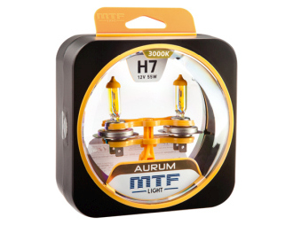 МТF лампа Н7 12V 55w Aurum 	3000К														