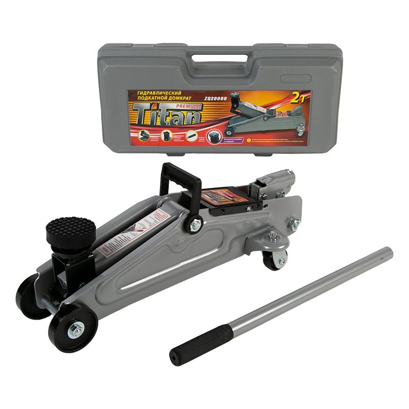 Домкрат ( 2х-т. подкатной ) 135*360 мм B ТИТАН (20008)