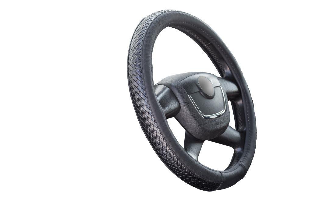Оплетка д/руля AL-022 - плетение (черн.) М