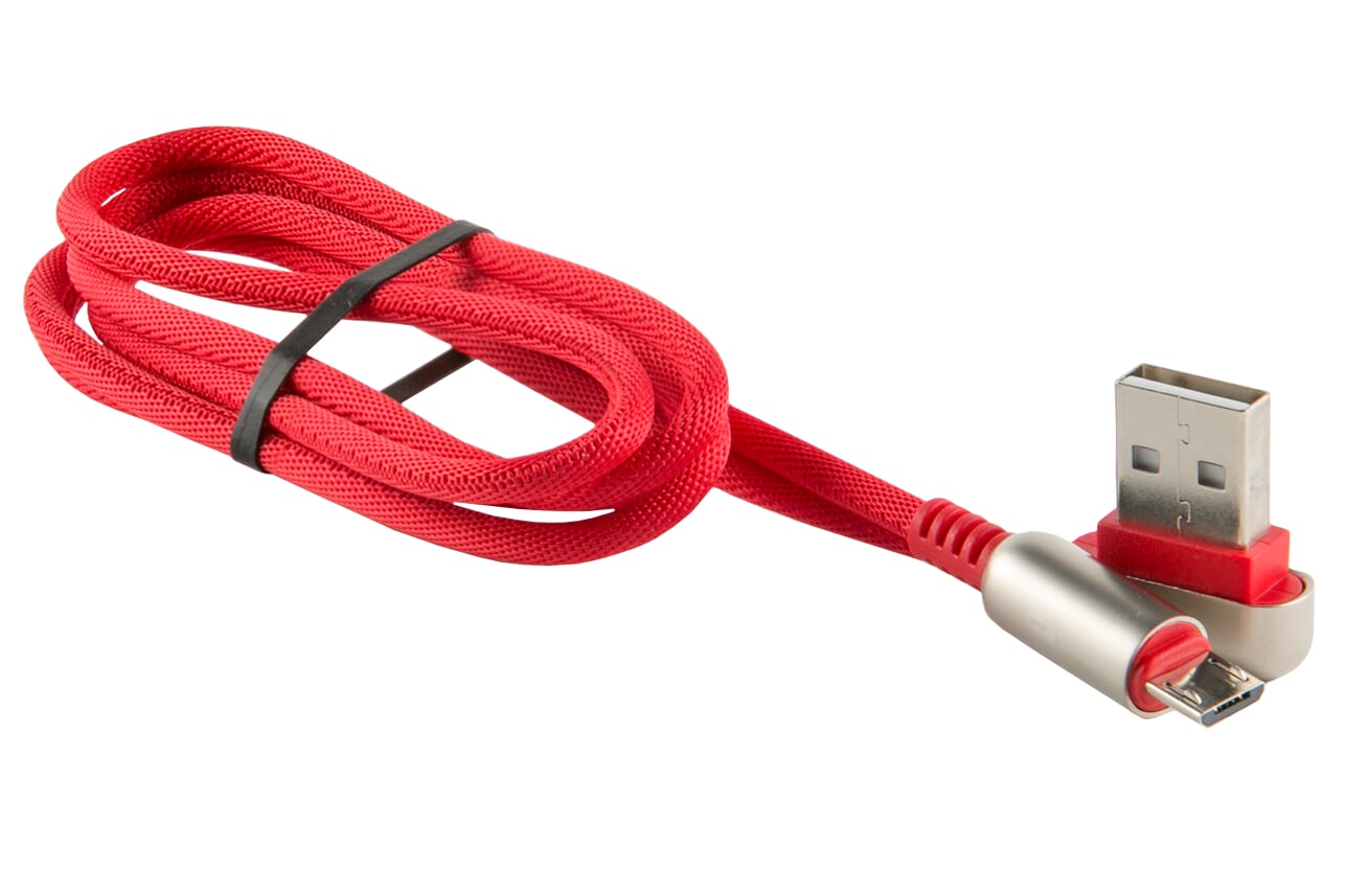 Кабель микро-USB красный светомузыка (CB930-UMU-2A-10R)  