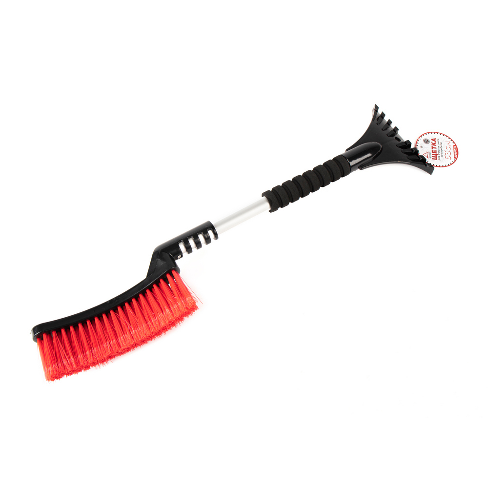 Щетка для очистки снега 63 см со скребком и мягкой ручкой ARNEZI A0401035